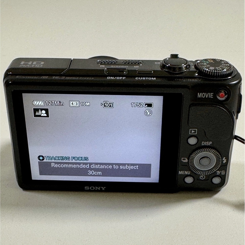 Sony Cyber-shot DSC-HX9V 16.2MP Digital Camera Black 16x Zoom HD Video - Picture 6 of 9